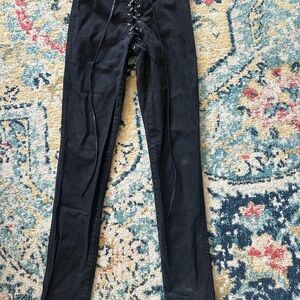 Tripp NYC lace up jeans